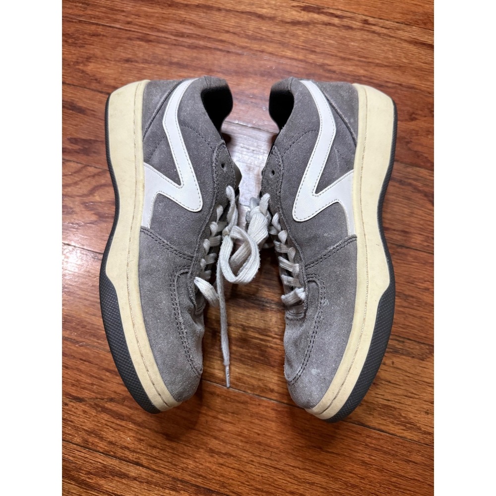 Rag & Bone Retro Runner Gray Suede Low Top Sneakers Womens 37.5 Gray White - Picture 5 of 7